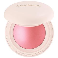 A lightweight glowy blush with buildable, seamless, and silky color to keep you beaming all day.Coverage: MediumFinish: RadiantFormulation: Pressed PowderIngredient Callouts: Free of parabens, formaldehydes, formaldehyde-releasing agents, phthalates, mineral oil, retinyl palmitate, oxybenzone, coal tar, hydroquinone, sulfates SLS & SLES, triclocarban, triclosan, and contains less than one percent synthetic fragrance. It is also cruelty-free. Rare Beauty Selena Gomez, Cool Tone Makeup, Rare Beauty Soft Pinch, Rare Beauty Blush, Tone Makeup, Pack List, Rare Beauty By Selena Gomez, Shopping Therapy, Wishlist Christmas