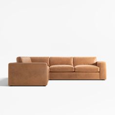 The rich color and buttery softness of top-grain leather brings sleek sophistication to the modern, coastal attitude of our Oceanside sectional. Scaled with an extra-deep seat and regular seat height, the combination of a corner and left- and right-arm sofas is spacious for laid-back lounging yet perches you a little higher for everyday ease. As your go-to place for lounging, the three-piece sectional has clean lines, soft-yet-supportive cushions and ultra-wide arms for perching your drink or de Light Brown Leather Couch, L Shaped Sectional, Brown Leather Couch, Sofa Review, Light Brown Leather, Leather Couch, Ultra Wide, Modern Coastal, Top Grain Leather