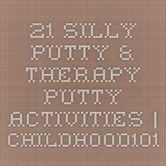 a cross stitch pattern with the words as silly, putty and therapy