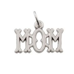 #Mom #Charm Sterling Silver Charms In White Gold With Polished Finish, White Gold Charms In Sterling Silver With Polished Finish, White Gold Sterling Silver Charms With Polished Finish, Elegant Sterling Silver Charms For Mother's Day, Modern Sterling Silver Jewelry For Mother's Day, Personalized White Gold Charms For Mother's Day, Elegant Engraved Charms For Mother's Day, Classic White Gold Charms In Sterling Silver, Personalized Silver Elegant Charms