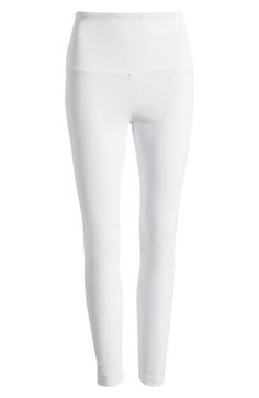 The look of your favorite skinny jeans meets the comfort of stretchy leggings, while a high waist adds just the right amount of control and a perfect fit. Pair them with loungewear on the weekends or dressier pieces for a night out on the town. 28" inseam; 9" leg opening; 11" front rise; 15" back rise (size Medium) Pull-on style 95% cotton, 5% spandex Machine wash, line dry Imported Hosiery High Waist Denim, Stretchy Leggings, Denim Leggings, Out On The Town, High Waisted Denim, Hosiery, Night Out, High Waist, Lounge Wear