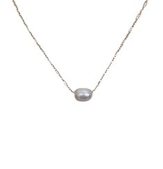 This elegant necklace showcases the timeless beauty of a single pearl delicately dangling from a dainty gold chain. The simplicity of the design highlights the natural allure of the pearl, creating a graceful and sophisticated piece. The necklace measures 16 inches in length, offering a classic and flattering fit around the neckline. Additionally, it can be adjusted to a shorter length of 15 inches, allowing you to wear it as a choker-style necklace for a more intimate and refined look. The sing Classic White Pearl Drop Chain Necklace, Minimalist Baroque Pearl Jewelry With Delicate Chain, Classic Pearl Charm Necklace With Pearl Chain, Minimalist Pearl White Necklace With Pearl Drop, Minimalist Pearl Necklace With Pearl Pendant, Minimalist Pearl White Pearl Chain Necklace, Delicate Baroque Pearl Necklace With Delicate Chain, Dainty Baroque Pearl Necklace For Everyday, Pearl White Pearl Necklace With Delicate Chain