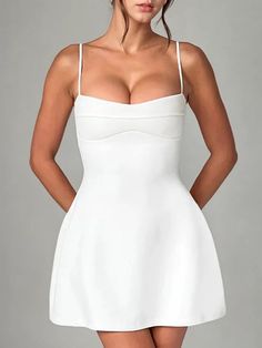 Sensual Off Shoulder Mini Dress with Backless Design Chic Bodycon Mini Dress With Built-in Bra, Chic Fitted Backless Dress With Straps, Chic Mini Bodycon Dress With Built-in Bra, Stretch Mini Dress With Straps, Chic Summer Bodycon Dress With Built-in Bra, Stretch Strap Mini Dress, Summer Bandage Dress With Sweetheart Neckline, Mini Dress With Built-in Bra For Date Night, Solid Color Midi Dress With Built-in Bra