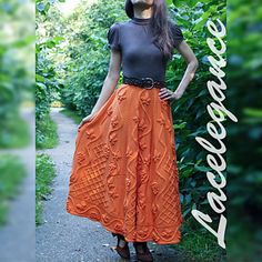 Ravelry: L'été indien skirt pattern by Lacelegance Knitted Skirt Patterns, Knitting Skirt Pattern Free, Long Knitted Skirt, Knit Skirt Pattern, Knitted Skirt, Denim Skirt Outfits, Crochet Skirts, Floral Maxi Skirt, Dress Gloves