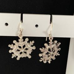 Never Worn Brand New Perfect For Winter Dont Tarnish Hiroto Maehara, Winter Earrings, Earrings Color, Diamond Earrings, Dangle Earrings, Women Accessories, Brand New, Silver, Women Shopping