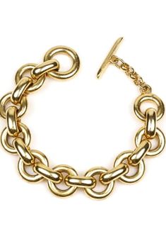 Yellow Gold-plated Bracelet With Toggle Clasp, Yellow Gold Plated Bracelet With Toggle Clasp, Gold Metal Bracelet With Toggle Clasp, Gold Chain Bracelet With Toggle Clasp And Rectangular Links, Gold Plated Bracelet With Toggle Clasp, Yellow Gold Bracelet With Toggle Clasp, Gold Link Bracelet With Hook And Links, Modern Gold Chain Bracelet With Hook And Links, Elegant Gold Chain Bracelet With Hooks And Links