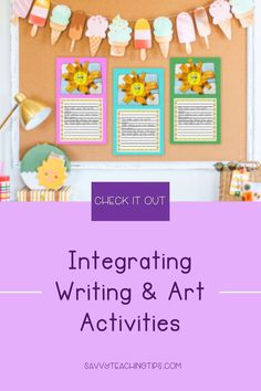 an interactive writing and art activity for kids