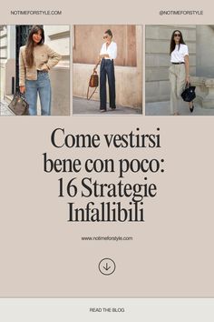 Come vestirsi bene con poco: 16 strategie infallibili Outfit Donna, French Chic, Casual Chic Style, Casual Chic, Casual Outfits, Street Style, How To Wear