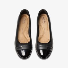 Womens Meadow Rose Black Combination Pumps | Clarks US Slip-on Slip-resistant Flats, Slip-resistant Slip-on Flats, Elegant Leather Slip-ons With Arch Support, Classic Slip-on Ballet Flats With Ortholite Insole, Spring Leather Walking Shoes With Arch Support, Leather Walking Shoes With Arch Support For Spring, Elegant Slip-ons With Arch Support, Slip-on Leather Slip-resistant Flats, Slip-on Ballet Flats With Arch Support For Work