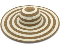 Giant Sunhat 6 Inch Brim Hat Striped Sunhat Wide Sunhat Summer Strawhat Black White Striped Hat 6 inch brim straw hat. Has a wire on the brim edge, so that it never droops. Off-white and black strips of artificial straw sewn into a stripe pattern. Also available in Off-white and Caramel Easy-going everyday summer style! Beach Cap Hat Woven, Woven Cap For Beach, Beach Woven Cap, White Cap Straw Hat For Vacation, Beige Cap Straw Hat For Vacation, Striped Wide Brim Straw Sun Hat, Straw Cap Hat For Beach, Striped Brimmed Straw Hat, White Straw Cap For Vacation