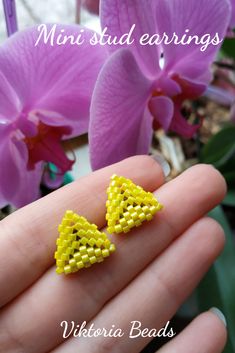 #Tiny #triangle #earrings #Yellow #beaded #jewelry #Minimalism #Everydayjewelry #geometric Tiny Modern Earrings For Gift, Modern Tiny Earrings For Gift, Handmade Minimalist Triangle Earrings, Minimalist Handmade Triangle Earrings, Minimalist Geometric Earrings As Gift, Hypoallergenic Triangle Earrings For Gift, Minimalist Yellow Earrings For Gift, Minimalist Handmade Beaded Earrings For Everyday, Minimalist Yellow Jewelry As A Gift