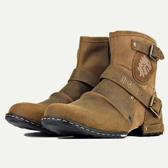 Category:Boots; Upper Materials:Leather,Italian Full-Grain Cowhide; Lining Materials:Leather; Gender:Men's; Toe Shape:Round Toe; Outsole Materials:Rubber; Closure Type:Zipper; Function:Warm,Comfortable,Slip Resistant; Listing Date:08/19/2024; 2024 Trends:Retro,Biker boots Winter Adventure High-top Moto Boots, Fall Adventure Moto Boots With Round Toe, Rugged Brown Mid-calf Boots For Outdoor, Brown Moto Boots For Fall Adventure, Leather High Ankle Moto Boots With Rivets, Western Style Moto Boots For Winter Outdoor, Brown Ankle Moto Boots With Rivets, Rugged Boots With Rivets And Round Toe, Rugged Moto Boots With Rivets For Fall