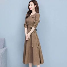 Cor: niuzailano, niuzailan, Cinza, Verde, Khaki, Cáqui, Azul-marinho, Azul da Marinha, Azul Marinho, azul royal, azul real; Tamanho: S, M, L, XL, XXL, XXXL, eu Belted Long Sleeve Midi Dress For Fall, Fall Midi Length Belted Long Sleeve Dress, Chic Long Sleeve Belted Dress, Fall Long Sleeve Belted Dress, Non-stretch Buttoned Midi Dress, Non-stretch Midi Dress With Buttons, Casual Long Sleeve Maxi Dress With Buttons, Beige Dresses For Fall, Casual Solid Long Sleeve Dress For Winter