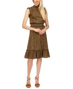 Michael Kors Smocked Waist Cheetah Print Dress Cheetah Print Dress, Michael Kors Dresses, Sleeveless Sheath Dress, Waist Dress, Shop Home, Cheetah Print, Dresses Xs, Sheath Dress, Pullover Styling