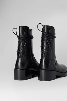 Henrica Ankle Boots – Ann Demeulemeester Womens Black Boots, Ann Demeulemeester Boots, Heel Combat Boots, Fall Winter Shoes, Black Boots Women, Ann Demeulemeester, If The Shoe Fits, Cool Boots, Shoe Obsession