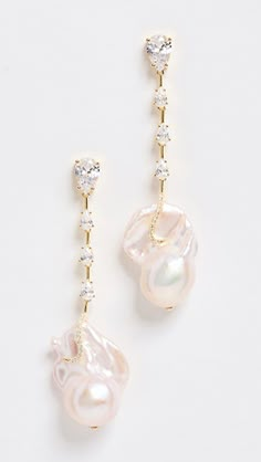 By Adina Eden 14k Dangling Baroque Pearl Stud Earrings | SHOPBOP Exquisite Dangle Pearl Earrings, Pear-shaped Pearl Charm Jewelry With Cubic Zirconia, Yellow Gold Cubic Zirconia Jewelry With Pearl Charm, Yellow Gold Cubic Zirconia Earrings With Pearl Drop, Fine Jewelry Bridal Pearl Drop Earrings, Exquisite Dangle Pearl Drop Jewelry, Exquisite Pearl Drop Earrings With Cubic Zirconia, Exquisite Pearl Drop Jewelry With Cubic Zirconia, Exquisite Cubic Zirconia Pearl Drop Earrings