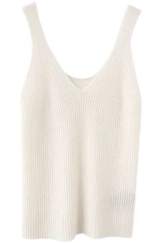 Stay cozy and stylish in this wool knitted vest with a V-neck design. Perfect for layering over camisoles or shirts, it adds a chic touch to your outfits. Details: Elasticity: High Stretch Fabric Type: Woolen Material: wool Size (IN) Bust Length M 31.50 21.26 L 33.07 21.65 XL 34.65 22.05 Trendy Ribbed V-neck Sweater Vest, Ribbed V-neck Knit Top For Layering, V-neck Knit Vest Top For Layering, Chic V-neck Fine Knit Tank Top, Trendy V-neck Ribbed Sweater Vest, Chic V-neck Knit Top For Layering, White V-neck Tank Top For Winter, V-neck Soft Knit Sweater Vest For Fall, Summer V-neck Ribbed Vest