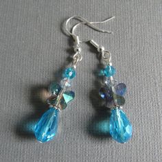 All earrings are made with hypoallergenic materials - nickel and lead free, premium beads and .925 sterling sliver hooks. Butterfly and blue glass beads. Nickel-free Blue Beaded Earrings As Gift, Nickel-free Blue Beaded Earrings For Gifts, Blue Teardrop Crystal Earrings With Ear Wire, Blue Hypoallergenic Beaded Earrings As Gift, Hypoallergenic Blue Beaded Earrings For Gift, Blue Crystal Earrings With Dangling Beads For Gift, Blue Beaded Teardrop Earrings For Gift, Blue Beaded Czech Glass Crystal Earrings, Nickel-free Blue Beaded Sterling Silver Earrings