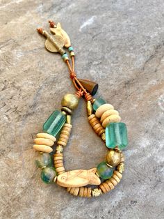 Hippie Boho Bracelet, Sea Glass and African Tribal Beads | eBay African Inspired Jewelry, Beach Jewellery, African Bracelets, Boho Beads, Clay Things, Etsy Promotion, Beaded Jewelry Necklaces, Glass Inspiration, Hippie Bracelets