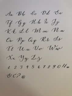 the letters are written in cursive handwriting