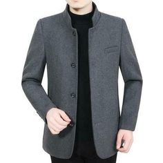 Winter Mens Business Leisure Wool Blend Stand Collar Jackets Workwear Thicken L Item description Brand Unbranded Size M-3XL Size Type Regular Style Parka Closure Button Collar Style Stand-Up Country/Region of Manufacture China Department Men Features Single-Breasted Fit Regular Graphic Print No Lining Material Polyester Manufacturer Color Grey MPN Does not apply Occasion Casual Outer Shell Material Wool Blend Pattern Solid Personalized No Product Line Factory Season Winter Sleeve Length Long Sle Solid Stand Collar Business Blazer, Winter Blazer With Stand Collar And Buttons, Winter Blazer With Stand Collar And Button Cuffs, Winter Stand Collar Blazer With Buttons, Gray Winter Blazer With Button Closure, Winter Blazer With Stand Collar, Workwear Pea Coat With Stand Collar And Pockets, Gray Winter Sport Coat With Suit Collar, Solid Stand Collar Blazer For Business