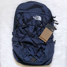 New With Tags- The North Face Unisex Borealis 28 Liter Backpack In Summit Navy. Navy North Face Backpack, Navy Blue North Face Backpack, Light Blue North Face Backpack, Navy Blue Backpack Aesthetic, Cute North Face Backpack, The North Face Everyday Bag For Back To School, Blue The North Face Standard Backpack, The North Face Travel Bags For Back To School, The North Face Standard Backpack For Back To School