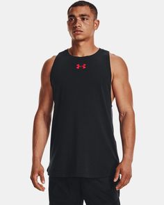 Super-soft cotton-blend jersey fabric is light & dries fast|4-way stretch material moves better in every direction|Dropped armholes for extra mobility & range of motion|Shaped hem for enhanced coverage Casual Dri-fit Activewear For Workout, Black Go-dry Tank Top For Sports Season, Black Sporty Activewear With Dropped Armholes, Sporty Black Activewear With Dropped Armholes, Sports Tank Top With Go-dry Technology, Sporty Go-dry Tank Top For Sports Events, Go-dry Tank Top For Sports, Black Activewear With Dropped Armholes For Workout, Black Activewear For Workout With Dropped Armholes