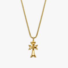 Exclusively made for the Armenian Chruch in England and Ireland, on special request of the Bishop, this Armenian Cross necklace is a stunning piece of jewellery featuring detailed design. The back features engraving mentioning - Armenian Church in UK & Ireland. Made of silver, the cross is complemented by a silver box chain of 19-inch length. A thoughtful gift to your loved ones. Please note that 30% of the retail proceeds will be donated to the church. Spiritual Cross Necklace With Intricate Design, Traditional Cross Pendant Necklace As Gift, Traditional Cross Pendant Necklace For Gift, Traditional Gold Crucifix Jewelry, Traditional Cross Pendant Necklace With Large Pendant, Traditional Necklace With Large Cross Pendant, Intricate Crucifix Necklace As A Gift, Intricate Cross Necklace As Gift, Intricate Crucifix Necklace For Gift