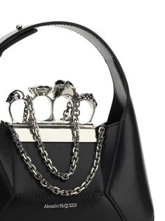 100% Calf leather Alexander Mcqueen Handbags, Jeweled Bag, Square Bag, Mini Bag, Calf Leather, Bags Handbags, Alexander, Alexander Mcqueen, Leather Bag