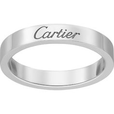 Cartier - C de Cartier wedding band - Ring Man Platinum - C de Cartier wedding band, width 3 mm, platinum 950‰. Wedding Band Width, Cartier Wedding Band, Cartier Wedding Bands, Ring Man, Fall Wallpaper, Personalized Products, Wedding Ring Bands, Cartier, Wedding Band