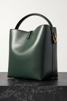 Danse Lente, Like Green, Bag Green, Leather Bucket Bag, Leather Bucket, Bag Ideas, Saint Laurent Bag, Daily Essentials, Arm Candy