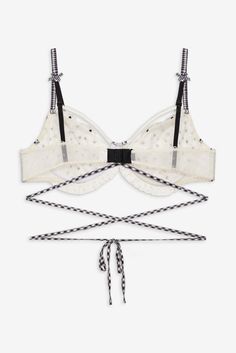 Odette Underwire Bra — Ivory | For Love & Lemons Stylish Bra, Floral Bra, For Love & Lemons, Little White Dresses, For Love And Lemons, Underwire Bra, Embroidered Lace, For Love, Gingham