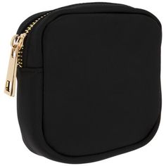 Take your essentials on the go in a stylish and personalized accessory! Black Square Pouch features a pleasant black color that can be embellished with your very own custom vinyl designs. Its eye-catching metallic gold zipper opens to reveal a spacious interior that can hold everything from cosmetics to hair accessories to art supplies. Details: 	 Length: 5 1/8" 	 Width: 5 1/8" 	 Thickness: 1 3/8" 	 Care: Do Not Wash Trendy Black Compact Bag, Trendy Black Portable Pouch, Black Bags For Personal Use, Black Zipper Pencil Case For Personal Use, Modern Black Coin Purse With Removable Pouch, Trendy Black Rectangular Cosmetic Bag, Compact Black Cosmetic Bag, Compact Black Bag, Compact Black Cosmetic Bag For Everyday Use