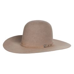 Rodeo King Natural 100X Self Band 4 1/2" Brim Open Crown Felt Cowboy Hat Open Crown Cowboy Hat, Classic Top Hat With Flat Bill For Rodeo, Fitted Western Felt Hat With Flat Bill, Western Felt Hat With Flat Bill, Western Fitted Felt Hat With Flat Bill, Western Style Fitted Hat With Flat Bill, Classic Flat Bill Hat For Rodeo, Fitted Panama Hat For Western-themed Events, Western Panama Hat With Flat Bill For Country Events