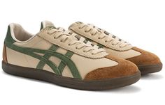 Onitsuka Tiger Tokuten Shoes 'Beige Green' 1183C086-250 - KICKS CREW Otsuka Tiger Shoes, Tiger Onitsuka, Neutral Sneakers, Tiger Shoes, Tiger Mexico 66, Onitsuka Tiger Mexico 66, Mexico 66, Shoes Beige, Funky Shoes