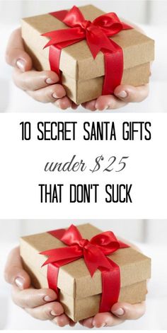 10 Secret Santa Gifts Under $25 That Don't Suck 10 Secret Santa Gifts, Work Secret Santa, Secret Santa Christmas Gifts, Funny Secret Santa Gifts, Best Secret Santa Gifts, Office Secret Santa, Candy Trees, Boss Gifts