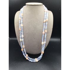 Jay King Beaded Strand Necklace Light Blue Semi Precious Stones DTR Mine Finds This listing is for a light blue beaded strand necklace designer marked: Jay King condition: very good measurement: 60" long Please be aware that pictures are an important part of my description, please look at all photos and zoom in if needed. All my items are previously owned, I inspect everything carefully and try my best not to list items with major flaws or damage. Vintage and antique items often have wear, it is Light Blue Single Strand Necklace With Round Beads, Blue Double Strand Gemstone Beaded Necklaces, Blue Beaded Long Necklace With Round Beads, Blue Single Strand Necklace With Oval Beads, Light Blue Necklaces With Large Round Beads, Light Blue Necklace With Large Round Beads, Blue Double Strand Beaded Necklace With Polished Beads, Blue Double Strand Necklace With Faceted Beads, Blue Gemstone Beads For Long Necklace