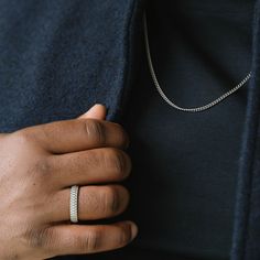 The Nova Ring collection is a testament to minimalistic elegance, where the allure of simplicity meets the endurance of stainless steel. Each ring in this line is a standalone masterpiece, embodying a different aspect of modern design.- MATERIAL TYPE: 316L stainless steel- FINISH: Brushed silver Nova Ring, Chain Necklace Silver, Minimal Ring, Minimal Necklace, Gold Armband, Ring Collection, Jewelry For Men, Dragons Blood, Brushed Stainless Steel