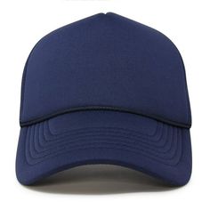 This popular baseball Trucker cap is made of Poly Foam, giving it a lightweight and comfortable feel. With a pre-curved bill, it provides optimal shading but you can still curve it to your liking! Has a adjustable strap for different sizing. Choose from 10+ colors to match your favorite team, or your outfit of the day. Made for the sports fanatic of any team theme. Designed to fit almost any head, this hat also has an adjustable snapback closure in the rear, in case you need a some extra room, a Adjustable Solid Color Trucker Hat, Adjustable Solid Trucker Hat, Blue Breathable Baseball Cap For Outdoor, Outdoor Solid Color Snapback Trucker Hat, Solid Color Snapback Trucker Hat For Outdoor, Blue Sporty Baseball Cap, One Size Fits Most, Solid Color Trucker Hat With Curved Brim, Breathable Solid Trucker Hat With Curved Brim, Sporty Blue Baseball Cap, One Size Fits Most