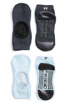 The patented grips on these fashion-forward net-inset socks give superior traction so you can go all out on your workouts and dance moves without slipping. Style Name:Arebesk Phish Net Assorted 2-Pack No-Slip Socks. Style Number: 6227291. Available in stores. Casual Non-slip Socks For Pilates, Comfortable Slip-resistant Socks For Yoga, Functional Slip-resistant Gym Socks, Comfortable Slip-resistant Yoga Socks, Slip-resistant Comfortable Gym Socks, Breathable Athleisure Socks For Workout, Non-slip Black Socks For Training, Blue Non-slip Sporty Socks, Non-slip Black Training Socks