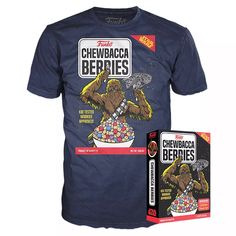 chewbacca berries t - shirt and game box