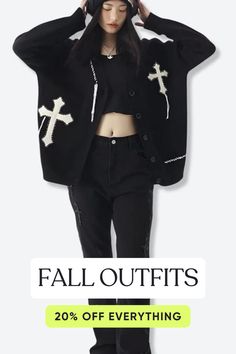 Black Cardigan For Fall Streetwear, Black Fall Cardigan For Streetwear, Oversized Grunge Sweater For Fall, Oversized Long Sleeve Cardigan For Streetwear, Grunge Sweater For Spring Streetwear, Oversized Edgy Fall Sweater, Oversized Edgy Sweater For Fall, Oversized Sweater For Streetwear In Fall, Oversized Sweater For Fall Streetwear