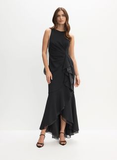 Adrianna Papell - Sleeveless Organza Dress Organza Dress, Event Styling, Adrianna Papell, Fitted Silhouette, Chic Dress, Asymmetric Hem, Make You Feel