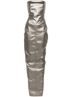 Long Denim dress athena metal effect rear closure with zip Long Denim Dress, Coated Denim, Denim Maxi Dress, Grey Maxi Dress, Denim Maxi, Gunmetal Grey, Denim Coat, Grey Cotton, Rick Owens