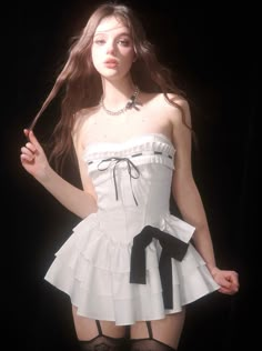 ❤︎White Black Ruffle Ribbon High End Tube Cake Dress

【Pre-order items】】.❤︎ White Corset Dress With Straps For Party, White Straps Corset Dress For Party, Coquette Mini Dress With Ruffles For Costume Party, White Coquette Dress With Ruffles, White Sleeveless Corset Dress For Costume Party, Sleeveless Ruffled Coquette Corset, Sleeveless Ruffled Corset In Coquette Style, White Corset Dress With Attached Cancan For Spring, Chic White Overbust Corset Dress