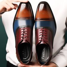 Category:Oxfords; Upper Materials:PU; Season:Spring,Fall; Gender:Men's; Style:Business,British Gentleman; Occasion:Wedding,Party  Evening; Closure Type:Lace-up; Listing Date:02/21/2024; 2024 Trends:Formal Shoes,Brogue,Dress Shoes,Derby Shoes Party Oxfords With Brogue Detailing And Round Toe, Summer Business Wingtip Leather Shoes, Summer Formal Lace-up Oxfords, Brown Closed Toe Dress Shoes For Party, Summer Wingtip Dress Shoes With Brogue Detailing, Formal Summer Oxfords With Closed Toe, Summer Business Oxfords With Brogue Detailing, Summer Business Wingtip Dress Shoes, Summer Formal Oxfords With Closed Toe