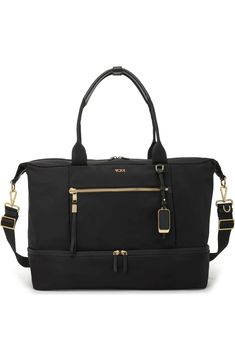 Tumi Voyageur Contine Weekend Bag | Nordstrom Two Days In Paris, Minimalist Packing, Tumi Bags, River Cruise, Weekend Bag, Work Travel, Weekender Bag, Bag Straps, Zip Pockets