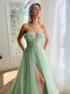 Dress Formal Wedding Guest, Tulle Prom Dress Long, Gown Floral, Prom Dress Trends, Formal Wedding Guests, Floral Dress Formal, Womens Prom Dresses, Formal Party Dress, Tulle Prom Dress