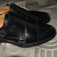 For Sale Is A Pair Of Black Mercanti Forentini Double Monk Strap Shoes In Size 11.5m. New, Never Worn. Toe And Heel Plates Installed. Made In Italy. Double Monk Strap Shoes, Double Monk Strap, Monk Strap Shoes, Strap Shoes, Monk Strap, Derby, New Color, Men's Shoes, Oxford