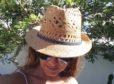 "Hats for women, fedora hat, straw hat, sun hat, buy online women fedora hats, sun hats, beach hats, custom hats & personalized hats for women. Jewelry & fashion accessories, original designs by kekugi. Best gift ideas !! This Stylish fedora hat is accented with jean decorated ribbon. This hat is soft yet supple, making it light to wear yet durable to last for years. These womens hats are perfect for any summer activity - beach, traveling, vacation It complements every outfit whether a s Bohemian Straw Hat For Travel And Vacation, Bohemian Boater Hat For Summer Travel, Summer Fedora Hat For Vacation, Trendy Straw Hat For Vacation Day Out, Bohemian Summer Travel Boater Hat, Bohemian Boater Hat For Beach Season Travel, Bohemian Boater Hat For Beach Season, Adjustable Panama Hat For Summer Picnic, Bohemian Panama Hat For Beach Season Travel